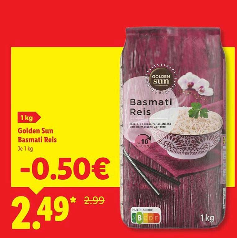 Golden Sun Basmati Reis