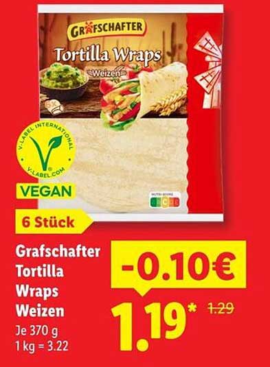 Grafschafter Tortilla Wraps Weizen