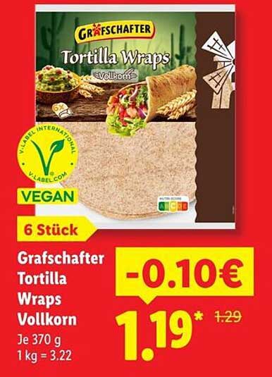 Grafsschafter Tortilla Wraps Vollkorn