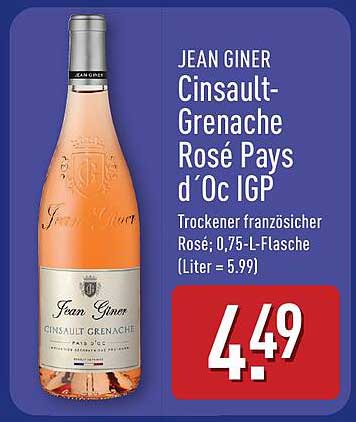 JEAN GINER Cinsault-Grenache Rosé Pays d´Oc IGP