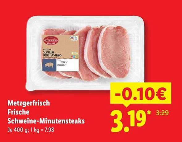 Metzgerfrisch Frische Schweine-Minutensteaks