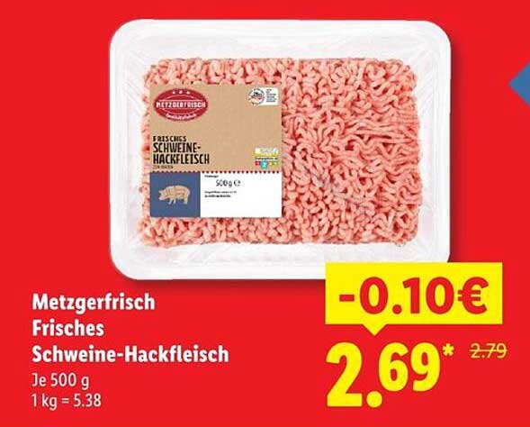 Metzgerfrisch Frisches Schweine-Hackfleisch