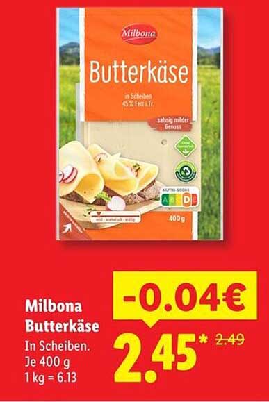 Milbona Butterkäse