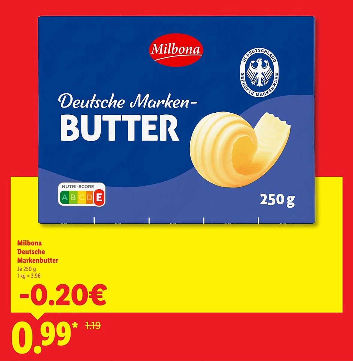 Milbona Deutsche Markenbutter