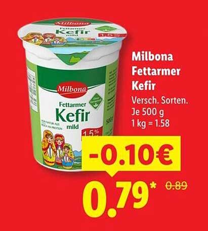 Milbona Fettarmer Kefir