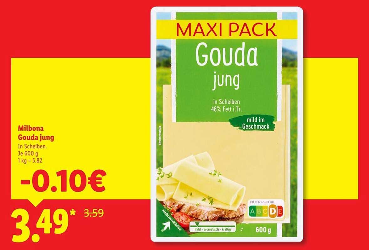 Milbona Gouda jung