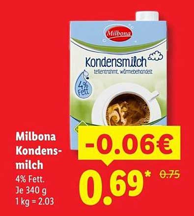 Milbona Kondensmilch