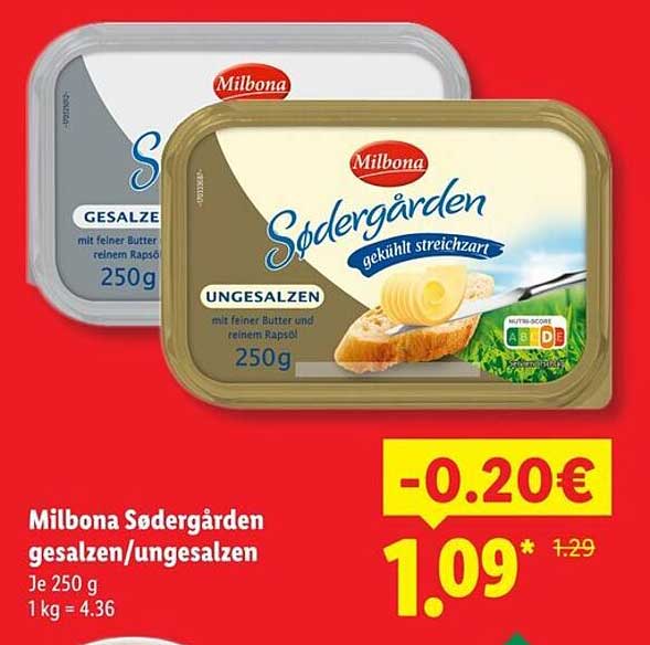 Milbona Sødergården gesalzen/ungesalzen