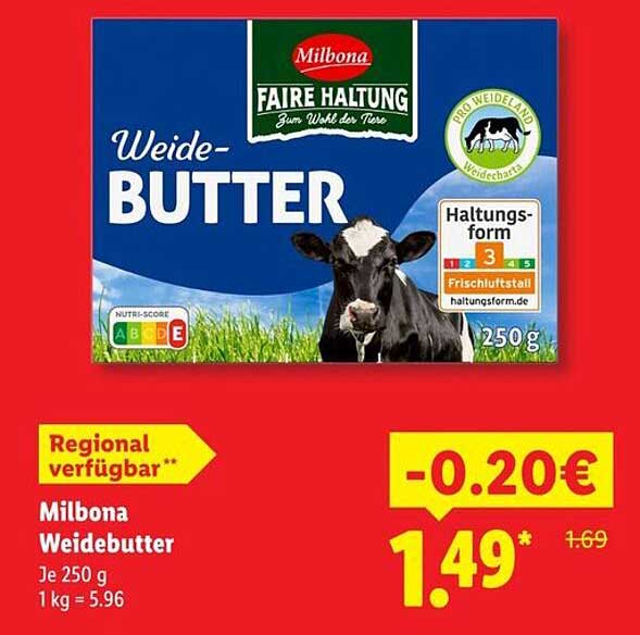 Milbona Weidebutter