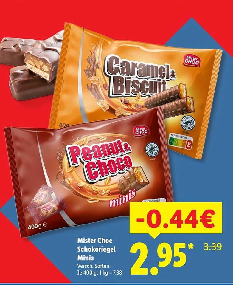 Mister Choc Schokoriegel Minis