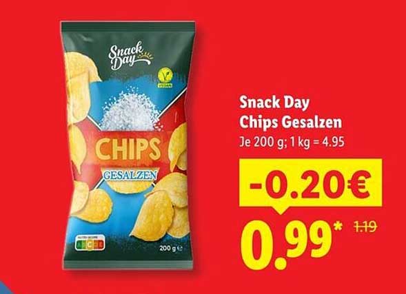 Snack Day Chips Gesalzen