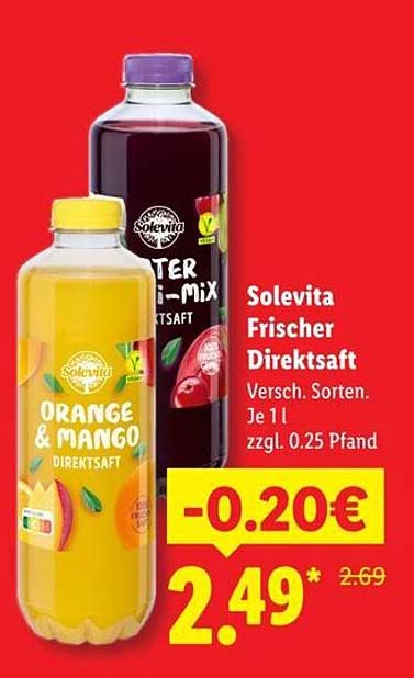 Solevita Frischer Direktsaft