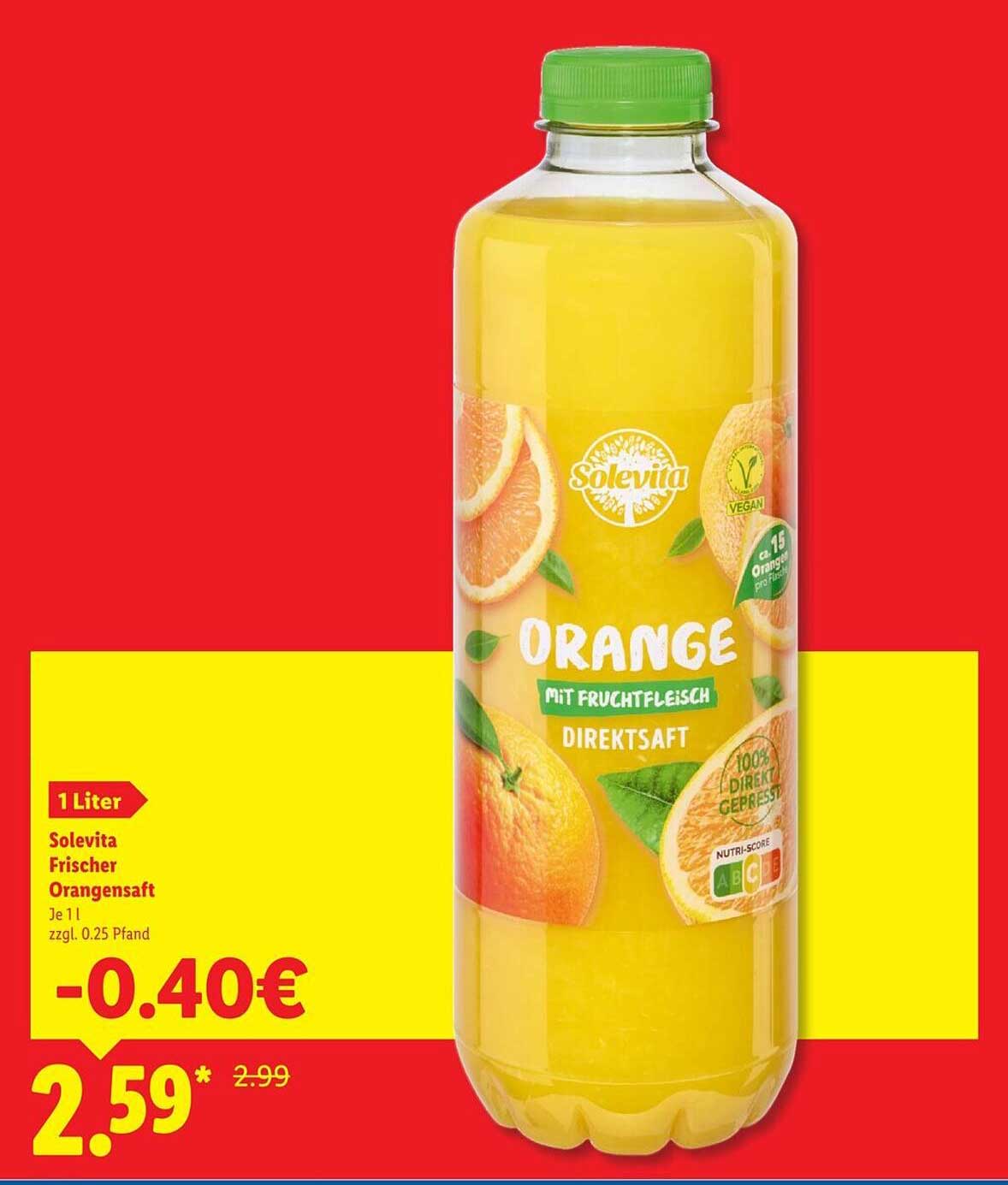 Solevita Frischer Orangensaft