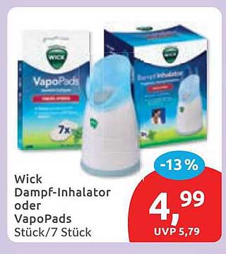 Wick Dampf-Inhalator oder VapoPads Stück/7 Stück