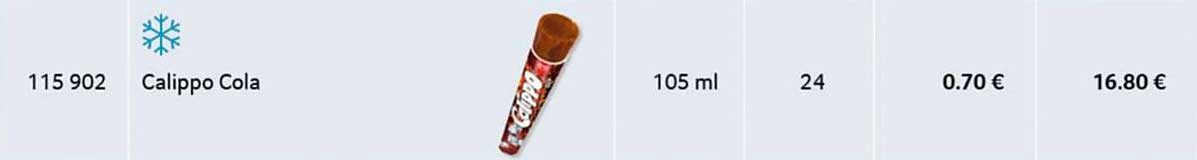 Calippo Cola - Erfrischung für heiße Tage
