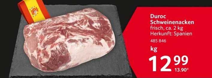 Duroc Schweinenacken frisch, ca. 2 kg Herkunft: Spanien