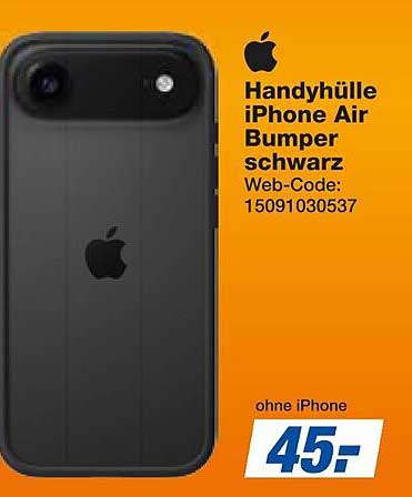 Handyhülle iPhone Air Bumper schwarz