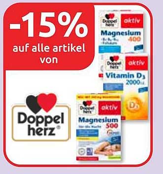 -15% auf alle Artikel von Doppelherz