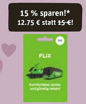 15 % sparen auf Flix Bus-Gutscheine!