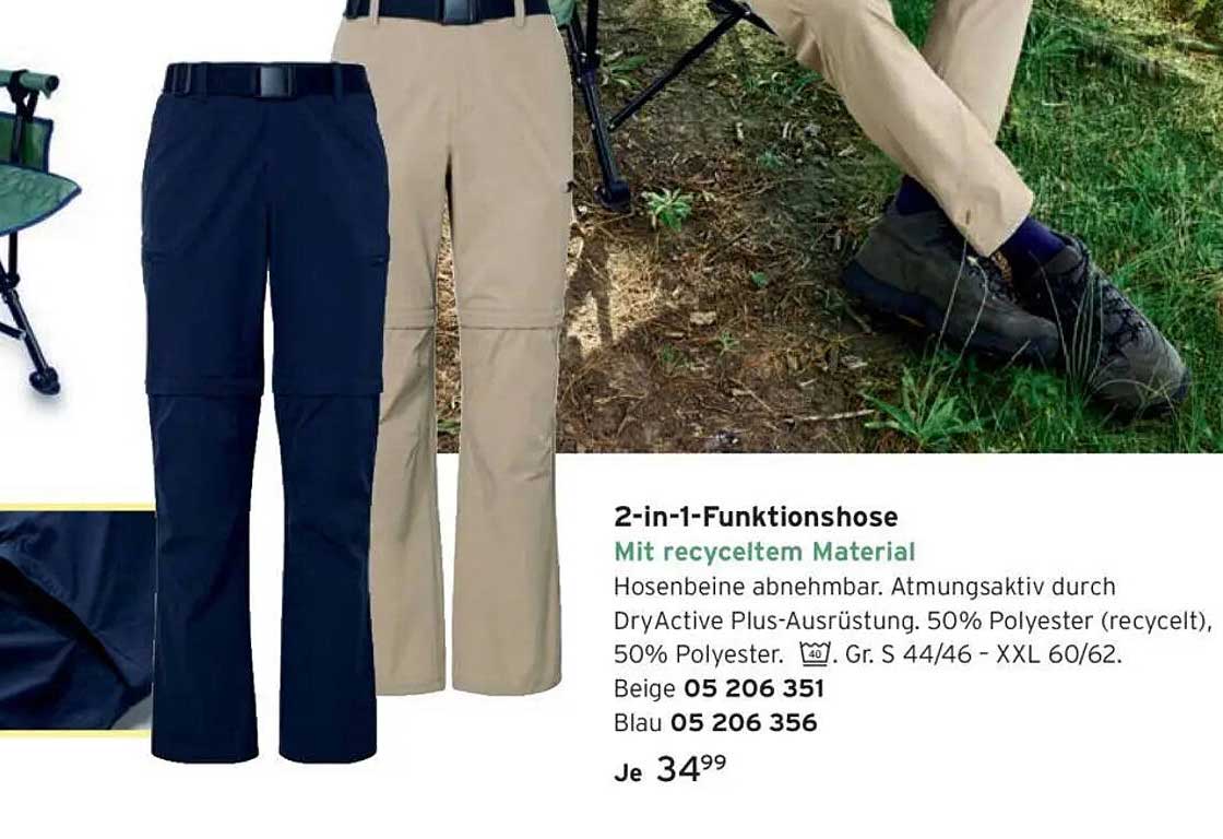 2-in-1-Funktionshose mit recyceltem Material