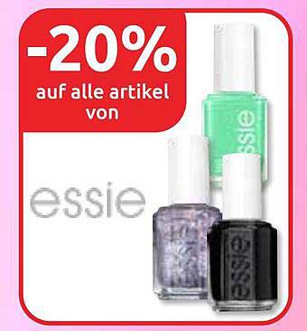 -20% auf alle Artikel von essie