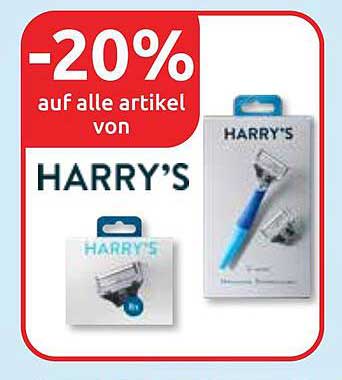 -20% auf alle Artikel von HARRY'S