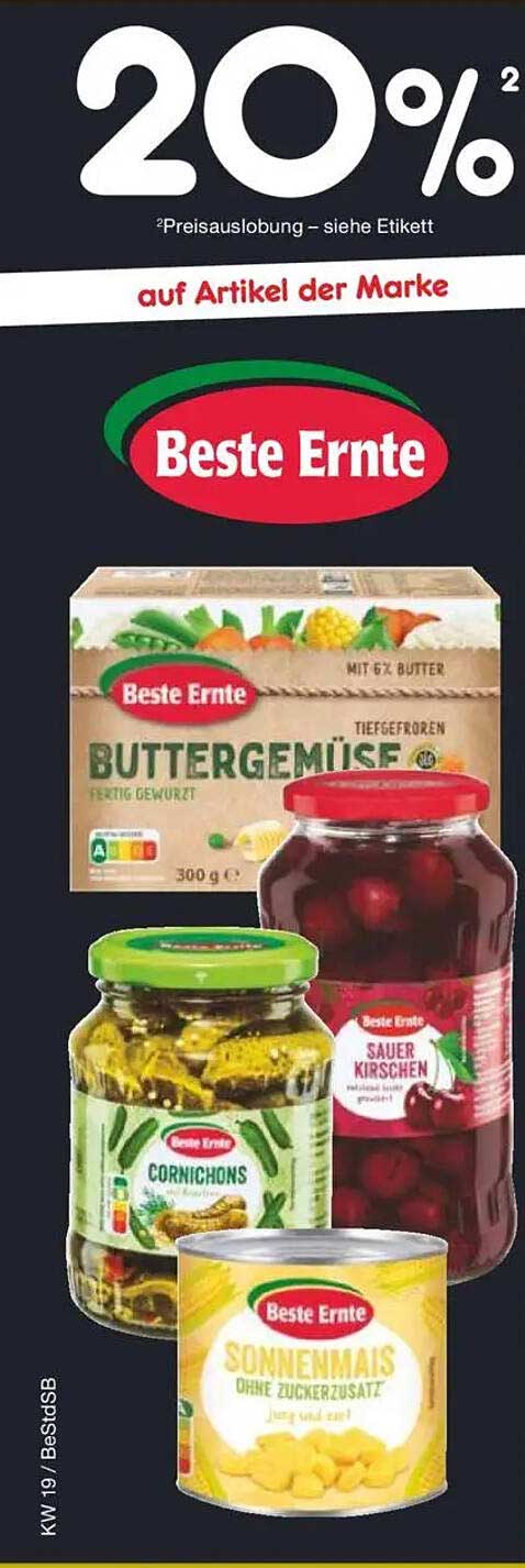20 % auf Artikel der Marke Beste Ernte