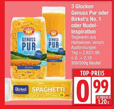 3 Glocken Genuss Pur oder Birkel's No. 1 oder Nudel-Inspiration