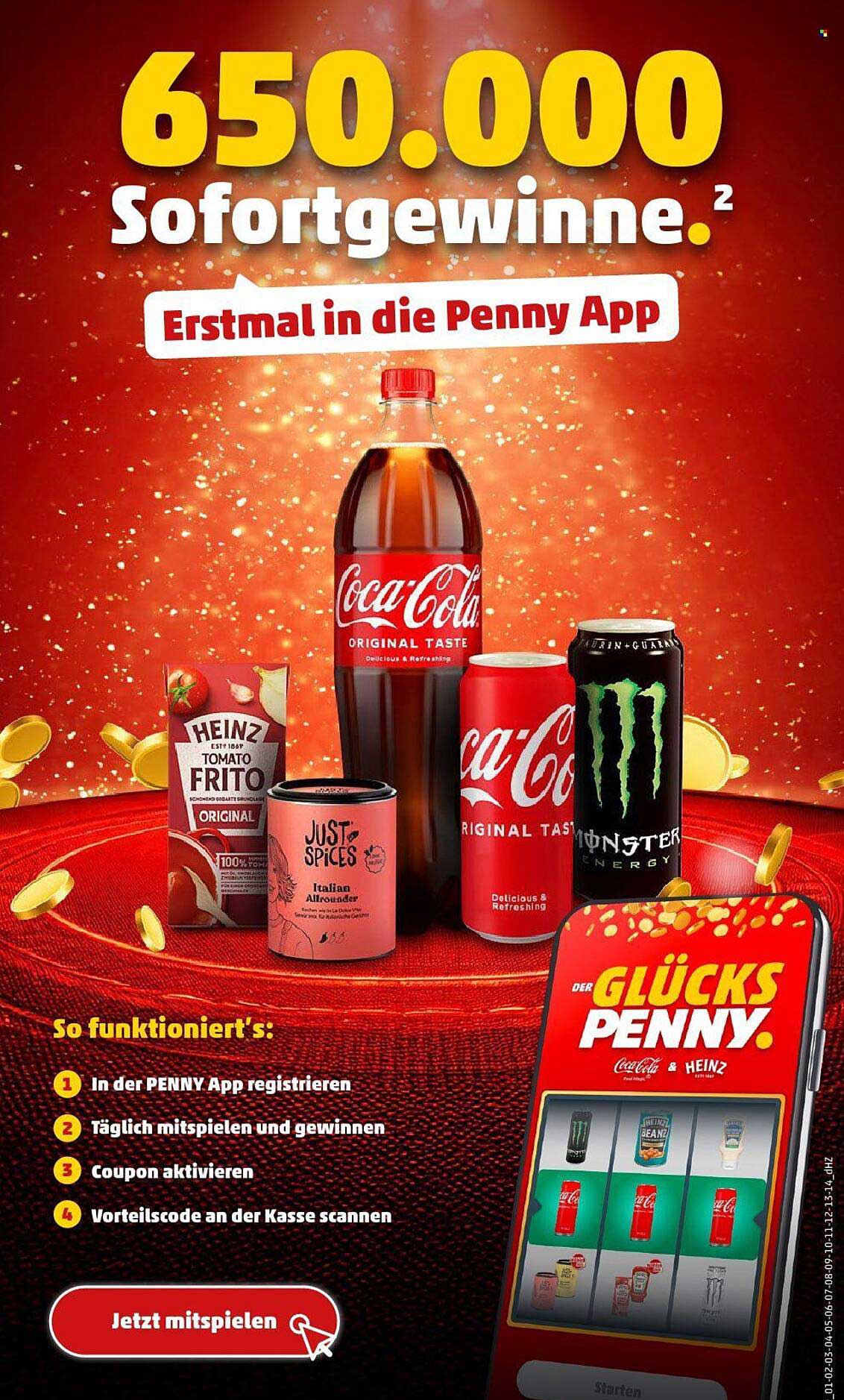 650.000 Sofortgewinne – Erstmal in die Penny App