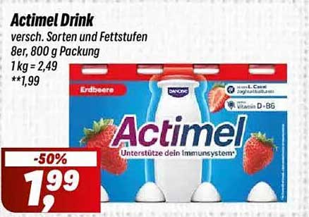 Actimel Drink - 8er Packung, 800 g