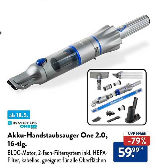 Akku-Handstaubsauger One 2.0, 16-tlg.