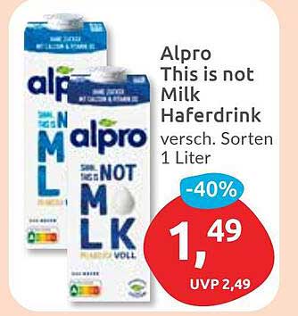 Alpro This is not Milk Haferdrink - verschiedene Sorten, 1 Liter