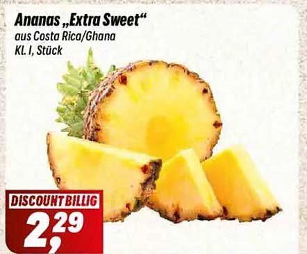 Ananas „Extra Sweet“ aus Costa Rica/Ghana, KL I, Stück