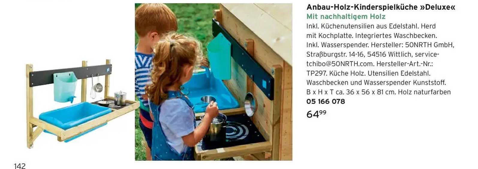 Anbau-Holz-Kinderspielküche »Deluxe«