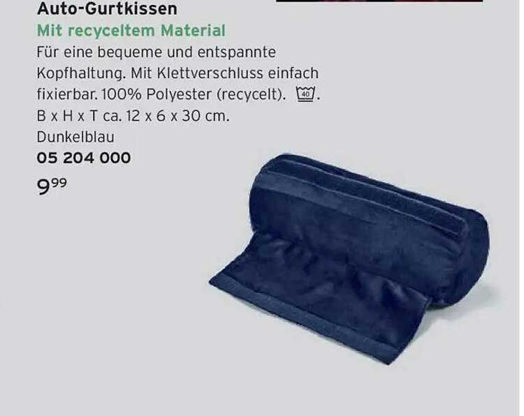 Auto-Gurtkissen mit recyceltem Material