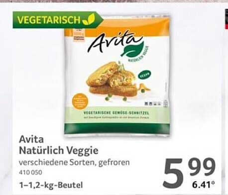 Avita Natürlich Veggie - verschiedene Sorten, gefroren