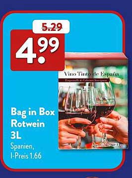 Bag in Box Rotwein 3L