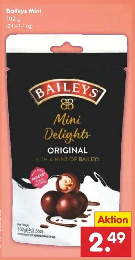 Baileys Mini Delights 102 g - Original mit einem Hauch von Baileys