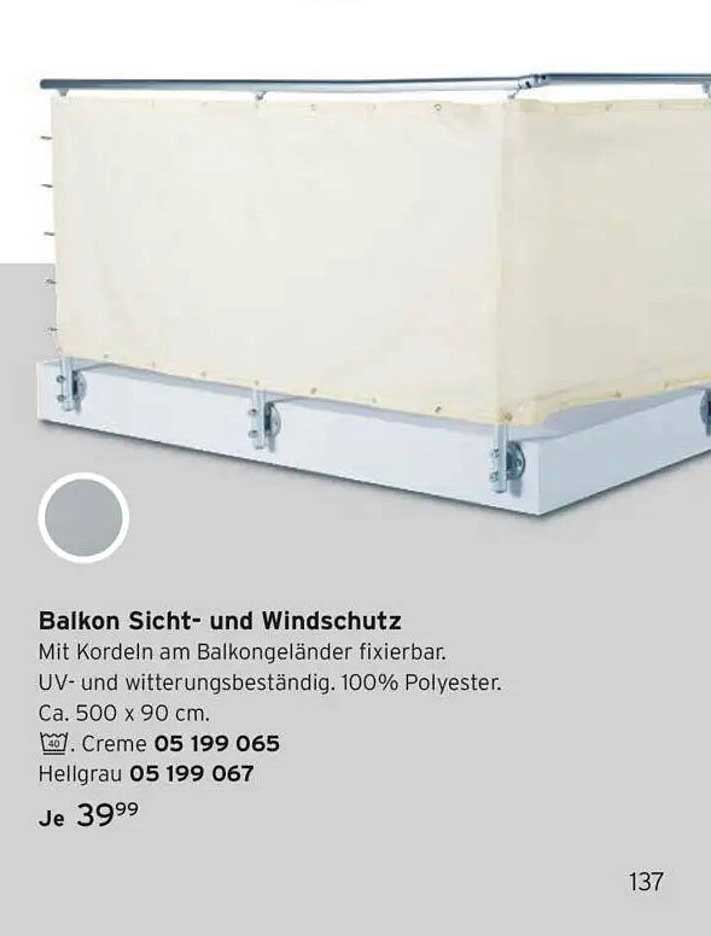 Balkon Sicht- und Windschutz
