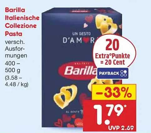 Barilla Italienische Collezione Pasta