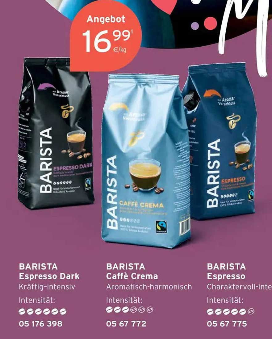 BARISTA Kaffee-Angebot von Tchibo