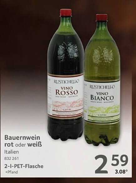 Bauernwein rot oder weiß - Rustichello
