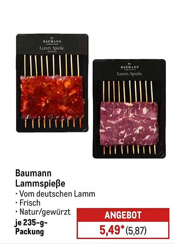 Baumann Lammm Spieße