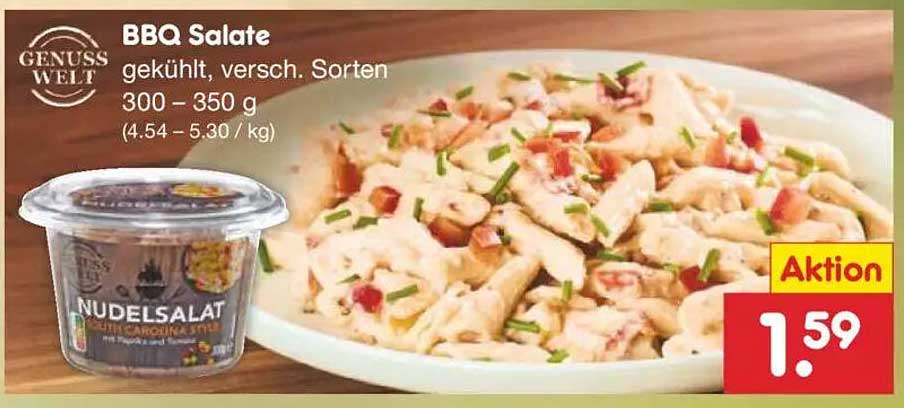 BBQ Salate, gekühlt, verschiedene Sorten 300 – 350 g