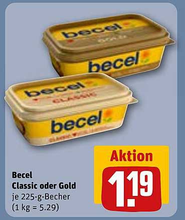 Becel Classic oder Gold – 225-g-Becher