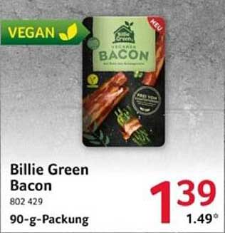 Billie Green Bacon - Veganes Bacon aus pflanzlichen Zutaten