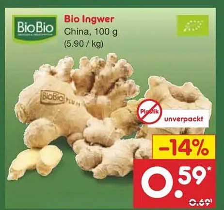 Bio Ingwer China, 100 g