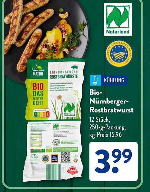Bio-Nürnberger-Rostbratwurst
