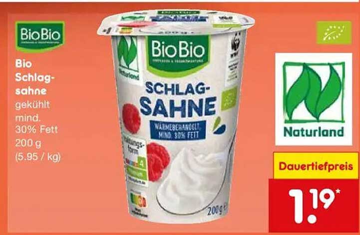 Bio Schlag-Sahne 200 g