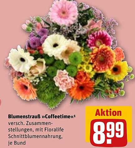 Blumenstrauß »Coffeetime«